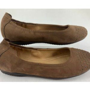 Josef Siebel Studded Leather Ballet Flats